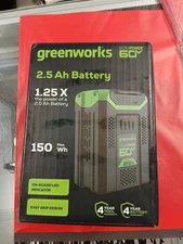 GreenWorks UltraPower 60V 2.5Ah Lithium-Ion Battery NIB SEALED Genuine