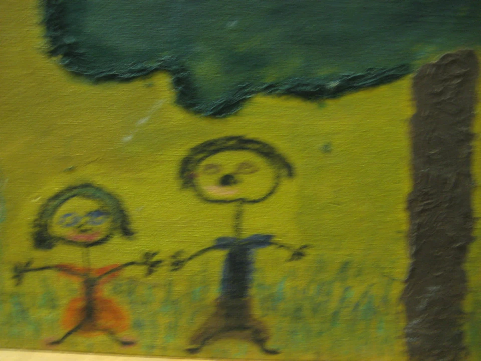 Pintura al óleo original sobre tabla de madera, 18" X 24" Foto 2 de 4