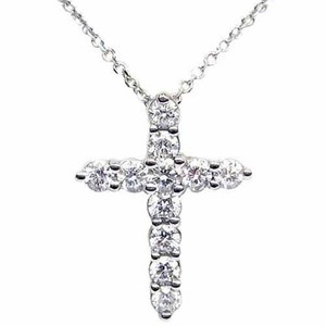1-35-Ct-F-VS2-ROUND-CUT-DIAMOND-CROSS-PENDANT-14k-WG