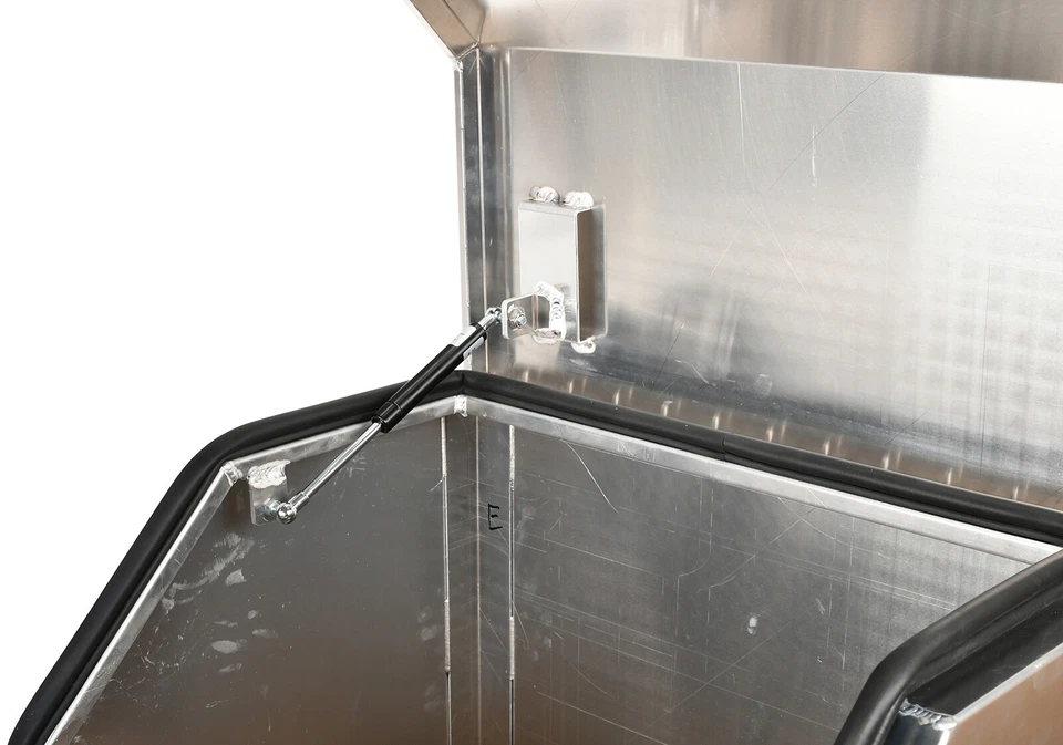 Caja de herramientas de aluminio de montaje lateral para camión de 25 x 28 x 12"/15"/18"/24"/30" BK/SR Foto 3 de 4