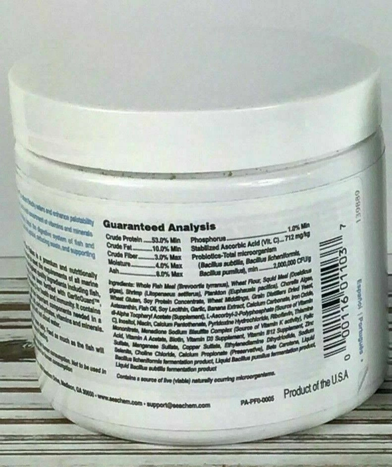 Fórmula de alimento probiótico para peces Seachem NutriDiet Marine Plus Flakes 50 g 08/2024 Foto 2 de 4