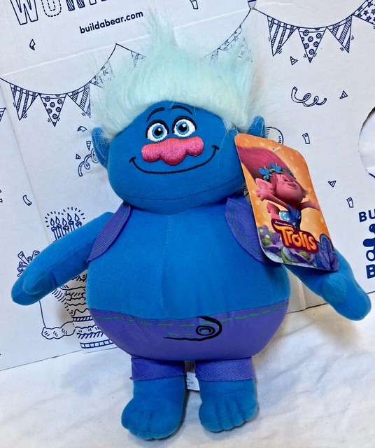 New Trolls 14” Mr. Big Blue Plush Movie Stuffed Doll DREAMWORKS Toy