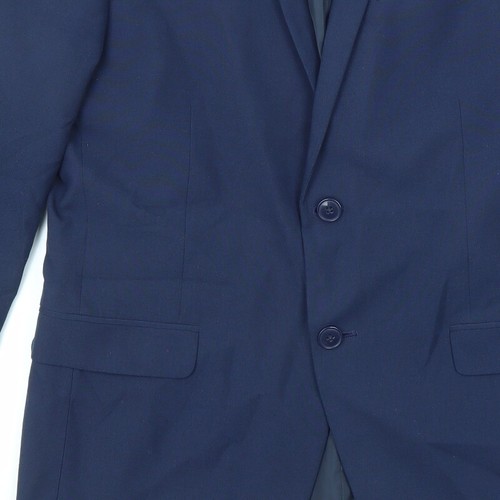 Red Herring Mens Blue Polyester Blend Suit Jacket Size 40 Reg - Picture 10 of 10