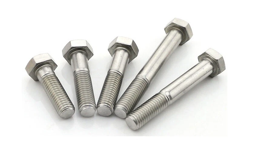 HIGHLAND FASTENERS LTD M16 16mm A4 Marine Grade Stainless Steel Hex Bolt Partial Threaded Set Screw Hex