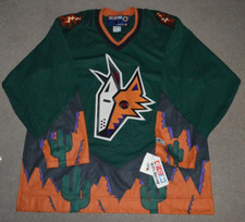 NWT Vtg Phoenix Coyotes Peyote Hockey Jersey XL Blank