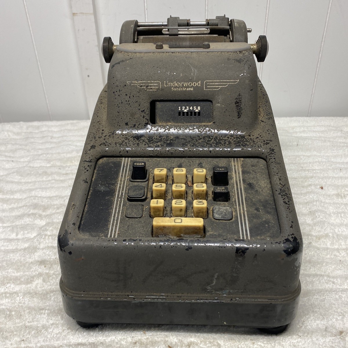 Antique Underwood Sundstrand Cash Register Adding Machine Antique Underwood Sundstrand Cash Register Adding Machine