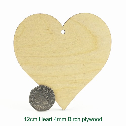 Wooden & MDF hearts stars and luggage tags. Craft shapes blanks and cut outs - Picture 3 of 37