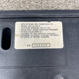 Atari CX2600 'Heavy Sixer' Six Switch Console Sunnyvale RARE 2600 WORKING