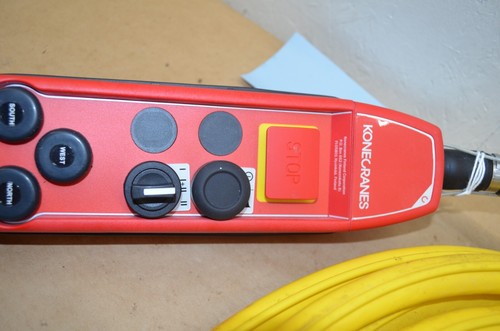KoneCranes POQ 1022RA 52610824 Bridge Crane Pendant Control 24-Pin Plug 38' Long - Picture 7 of 15