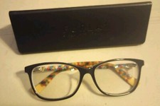 FURLA VFU075K 0700 Eyeglasses Frame 53-15-140 Black/Multicolor With Case