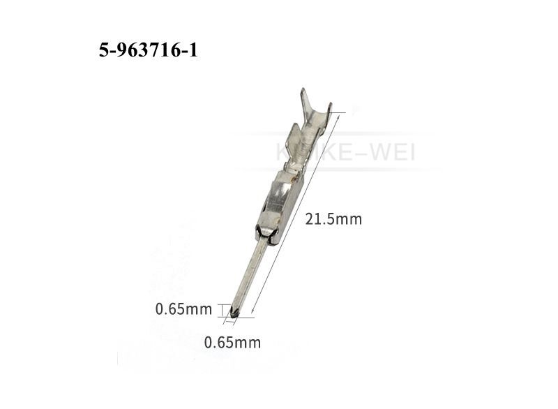 TE MQS Automotive Crimp Male Pin Terminals 20-18 AWG 5-963716-1