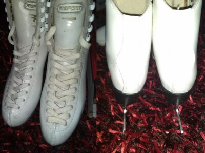 Ice Figure Skates Risport made in Italy MK Club 2000 blades Size 34 US 4 to 4.5 