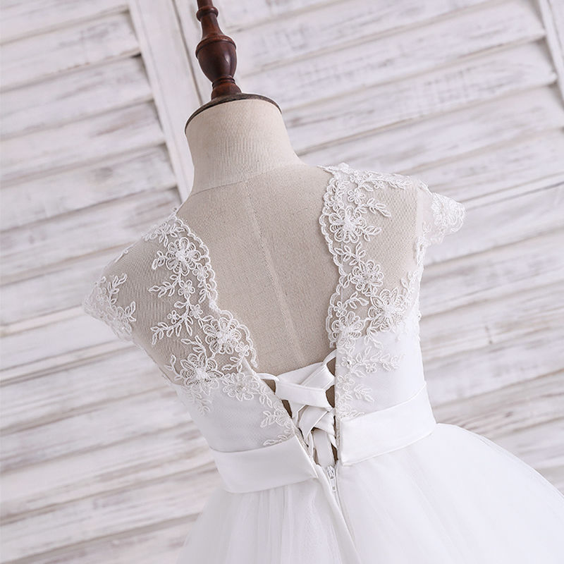 Formal Lace Princess Bridesmaid Flower Girl Wedding Christmas Party