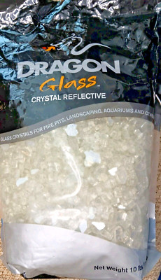 NEW Dragon Glass  Reflective For Aquariums/Fire Pits 10lbs