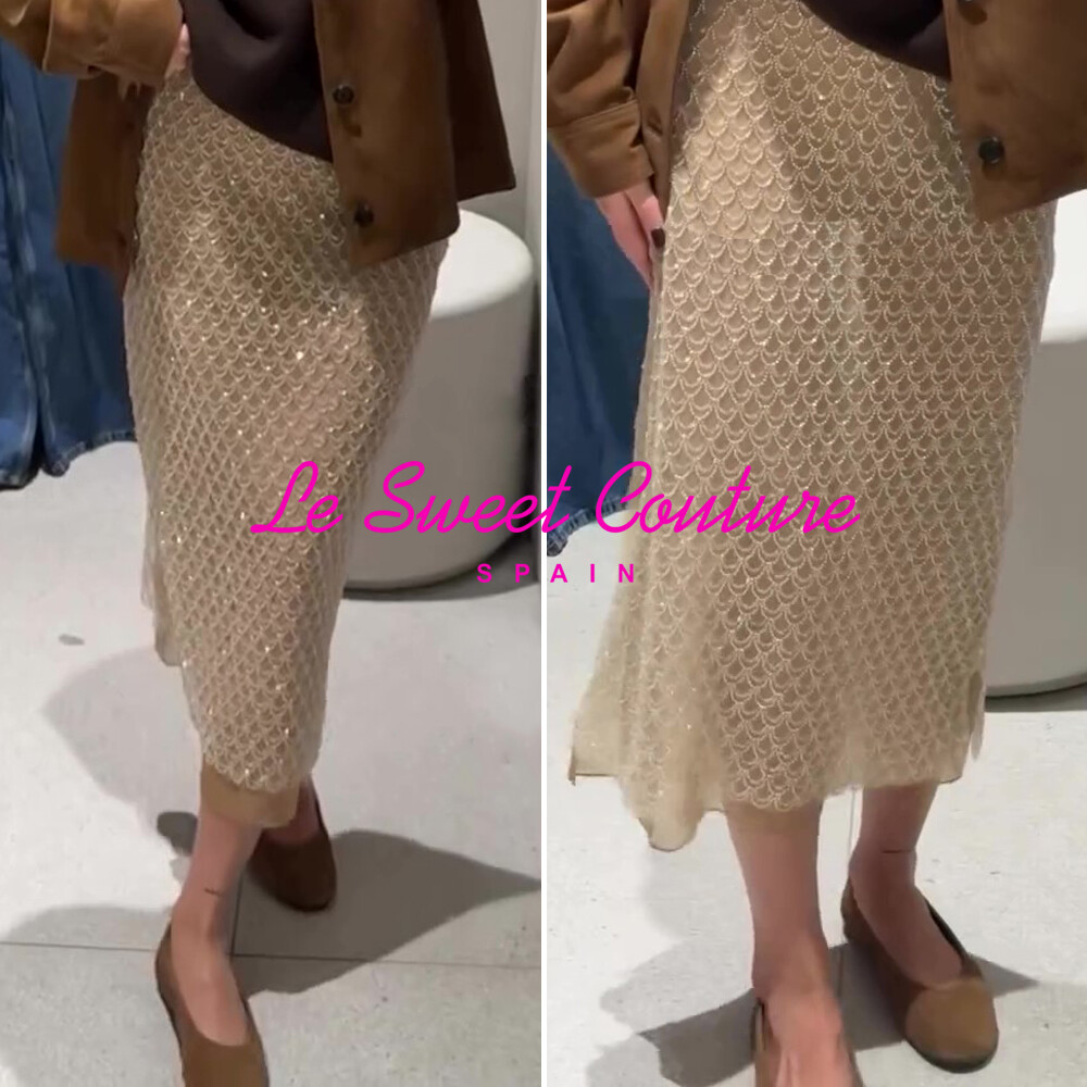 スカート EN NEUME Sequin Layered Skirt EN NEUME スカート Sequin Layered Skirt : ZOZOTOWN Yahoo!店