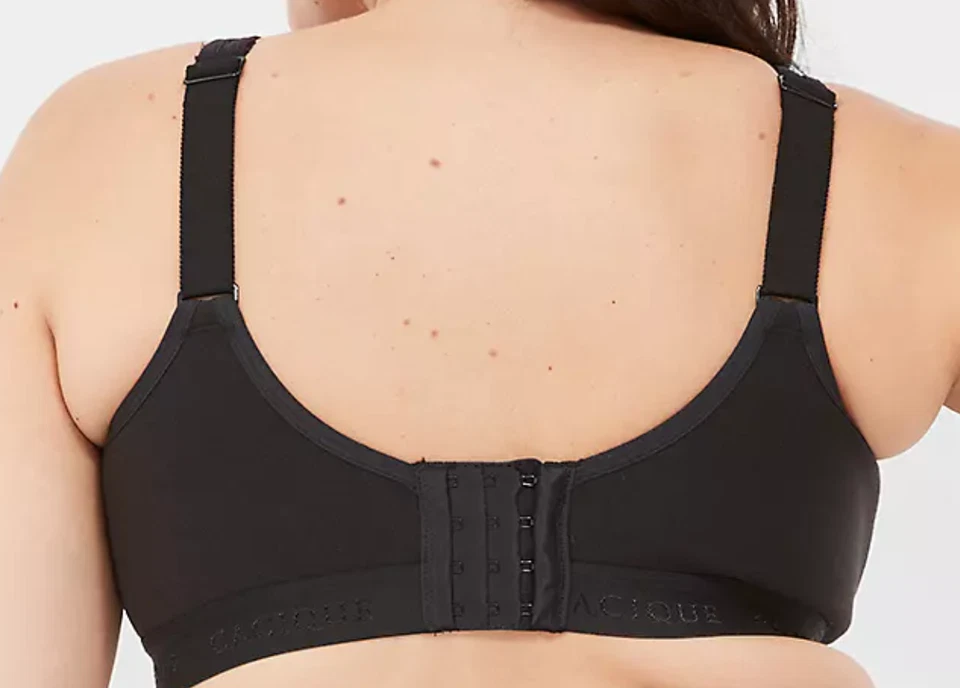 Lane Bryant Cacique 无内衬 全覆盖 无钢圈文胸 黑色 米色 — 第 2/4 张图片