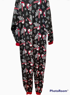 Wembley Pjs Union Suit Mens Small-Medium 1 Pc Christmas 100% Polyester NWT