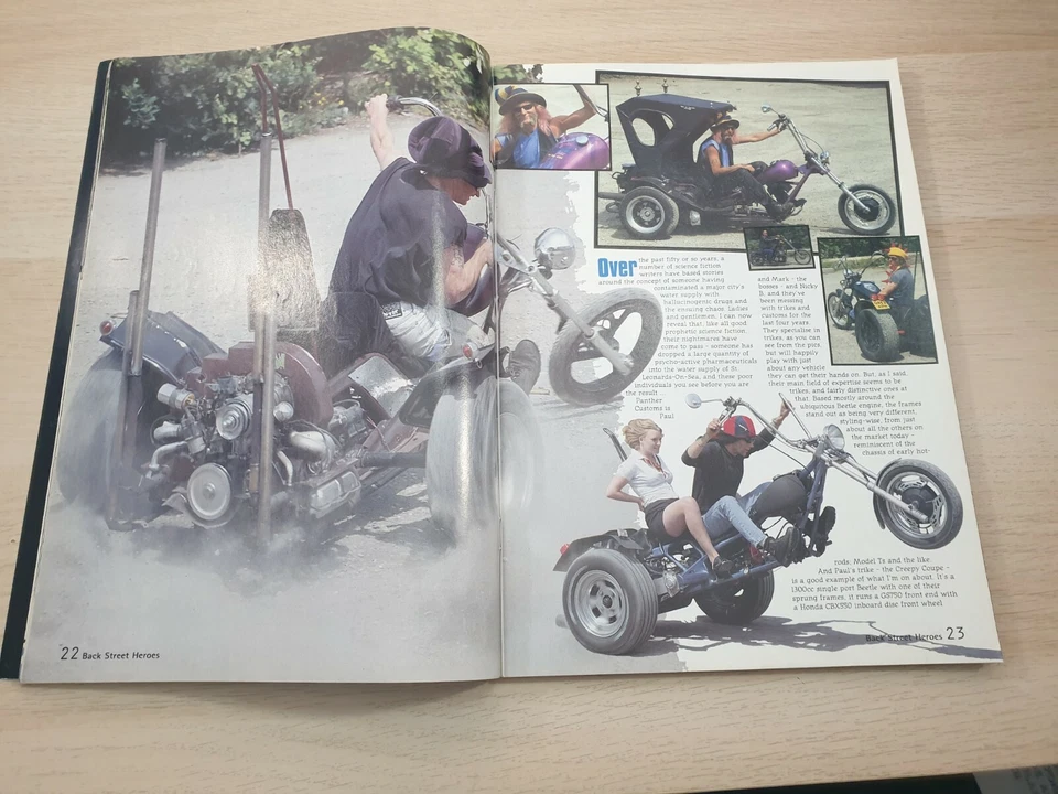 Back Street Heroes Issue 163 Nov 1997 International Custom Motorcycle Magazine - Image 4 of 4