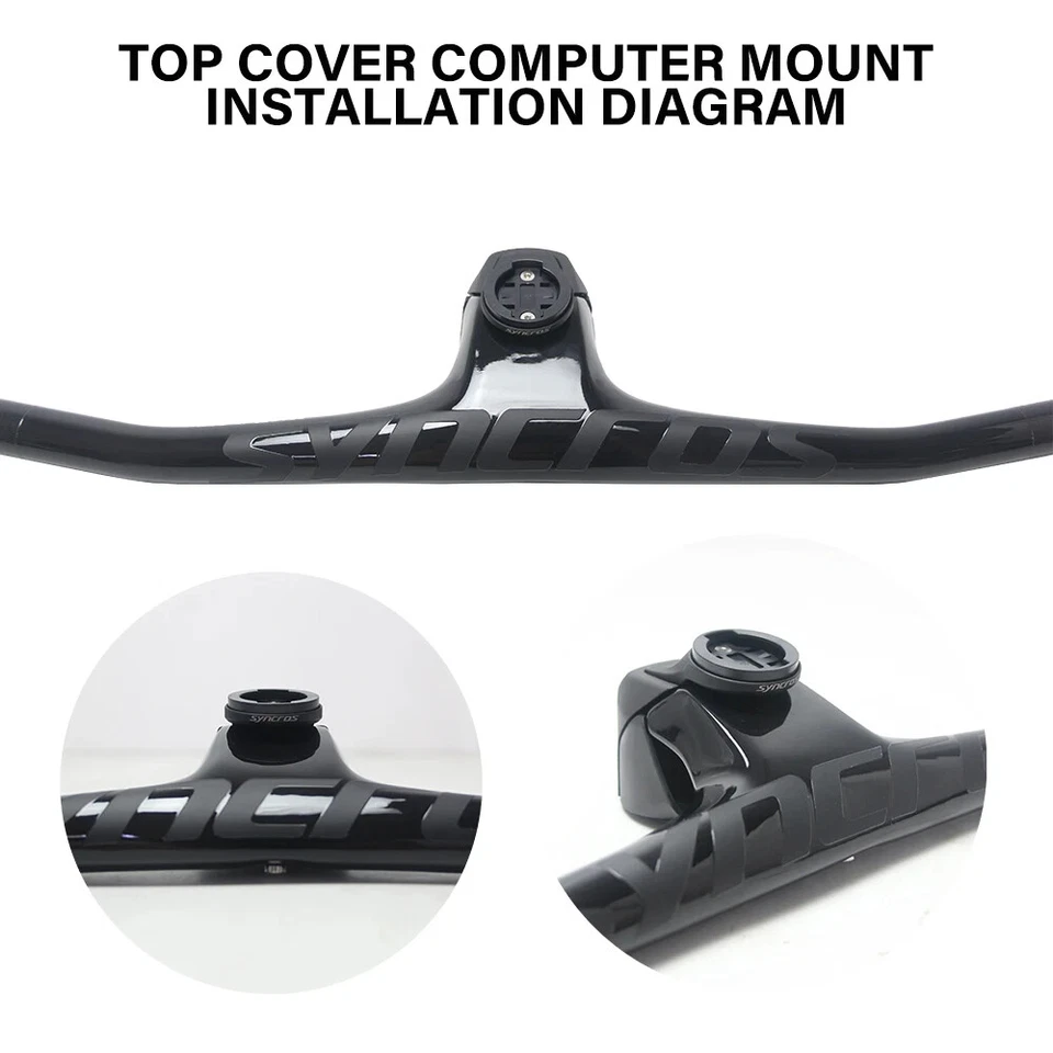-20° Full Carbon Fibre MTB Bicycle Integrated Handlebar 70/80/90/100mm*680-740mm - Image 3 of 4