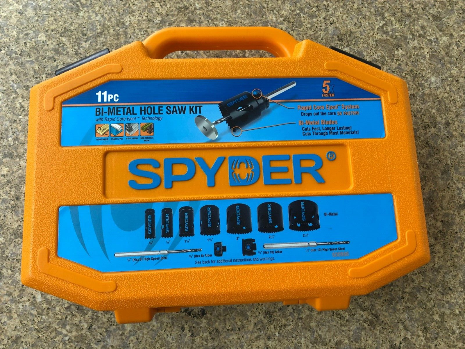 SPYDER 600886 11 PC Bi-Metal Hole Saw 