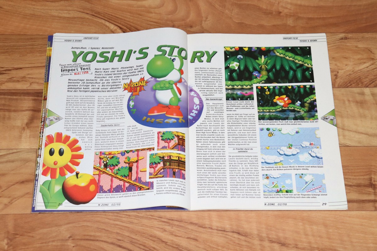 1998 Nintendo 64 Magazine Bomberman Yoshi's Story F-Zero X Zelda