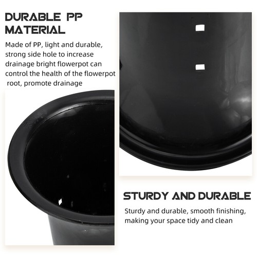 6 Pcs Plastic Planters Flower Bucket Plastic Plant Container - Picture 9 of 12