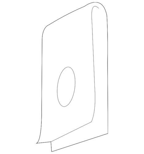 Clip de placa de montaje para Ford (P/N W701110-S437M)