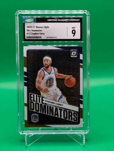 Stephen Curry CGC 9  2020-21 Donruss Optic Elite Dominator Golden State Warriors