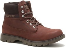 Botas informales de trabajo Caterpillar para hombre E COLORADO WP impermeables punta suave caoba