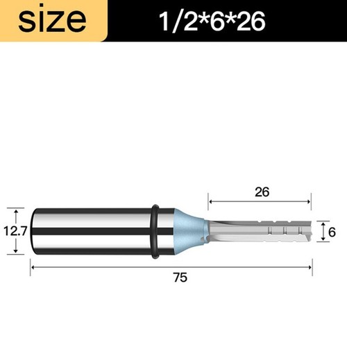 1/2 Shank 3 Flutes Cutting Straight Router Bit CNC Trimming Slot Milling Cutter - Picture 23 of 41