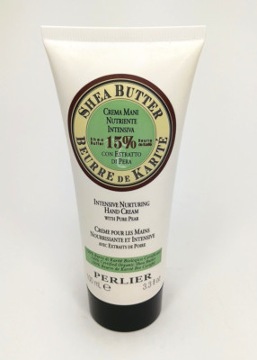 Perlier Shea Butter Intensive Nurturing Hand Cream Pure Pear 3.3oz NOT SEALED