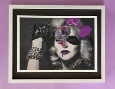 🔥Death NYC Large Framed 16x20in Pop Art Graffiti Certified / Madonna Blood A/P