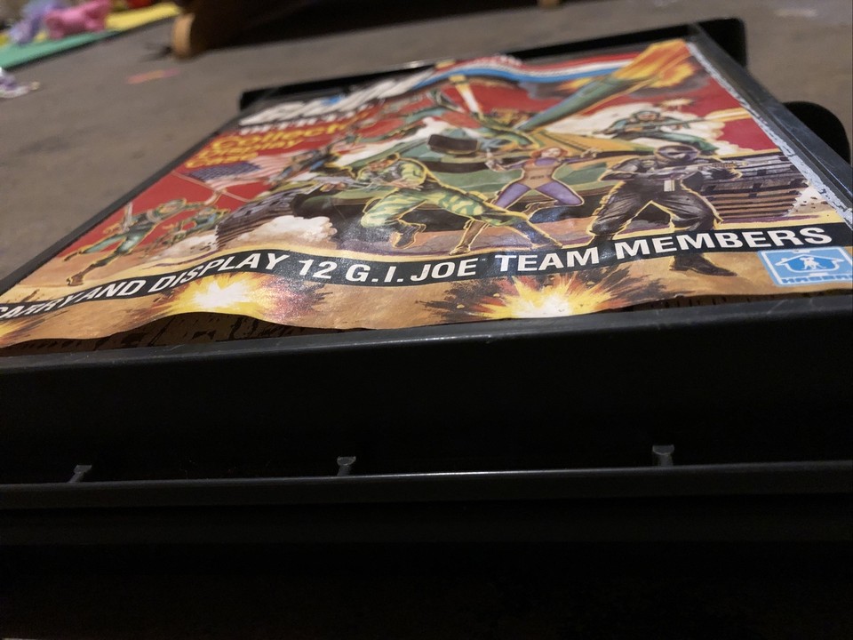 GI Joe Collector Display Case Vintage 1982 Cobra Carry Case Damaged
