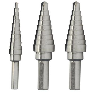 3 Piece Step Drill Bit HSS Step Drill Bit Set (Sizes #1 to #3)