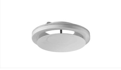 Zuluftventil,Tellerventil, incl Rahmen weiß  DN 80/100/125/150/160/200/250mm