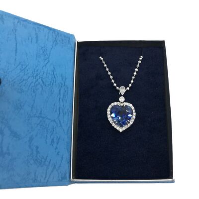 Titanic Pendant Blue 20th Century Fox Official Heart of the Ocean