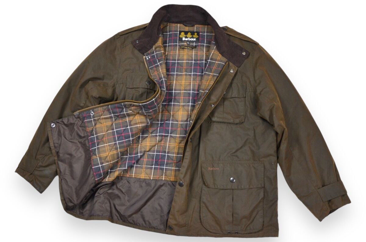 Men's Barbour Trooper Jacket Wax Olive England Classic Men's Barbour Trooper Jacket Wax Olive England Classic