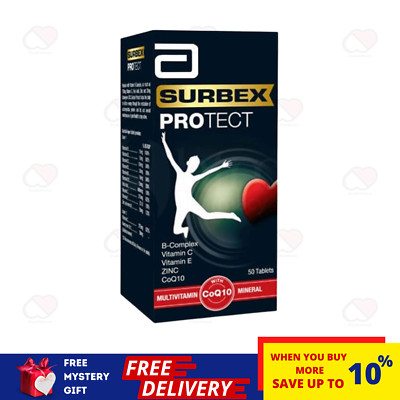 Abbott Surbex Protect Energy Booster mit B-Komplex, Vitaminen & CoQ10 50er