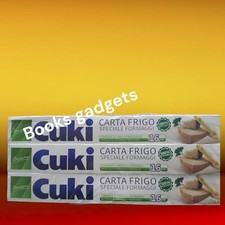 6 Confezioni Cuki (Tot. 96 Metri) Carta Frigo Speciale Formaggi per Alimenti