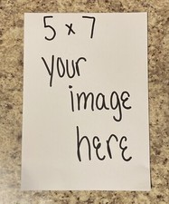 Personalized Custom Order 5X7 Photo Magnet with your own Image.