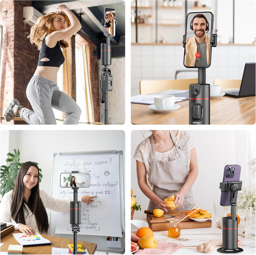 Auto Face Tracking Tripod, No App, Smart Shooting Phone Holder with Remote, 360° - Picture 9 of 12