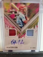 Dylan Carlson DK Materials Signatures Gold 60/99 2021 Panini Diamond Kings Auto