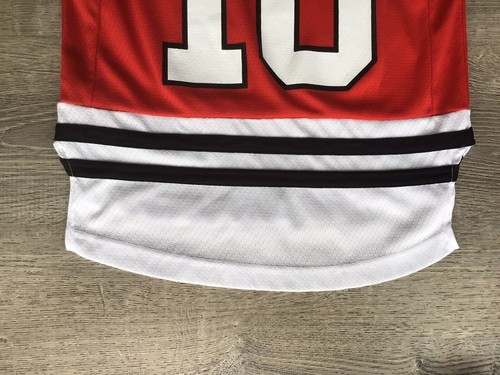 Reebok NHL Chicago Blackhawks Sharp #10 Hockey Official Jersey Youth Small S YS - Picture 8 of 12