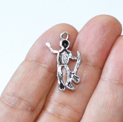 Tin Man Charms Antique Silver Tone (10 charms in one Lot) Wizard Oz r - Picture 2 of 2