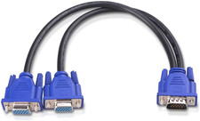 VGA Monitor Y Splitter 1 Foot Peripheral Computer Accessories Cable Matter USA