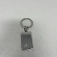 Ralph Lauren Silvertone Rectangle Metal Keychain