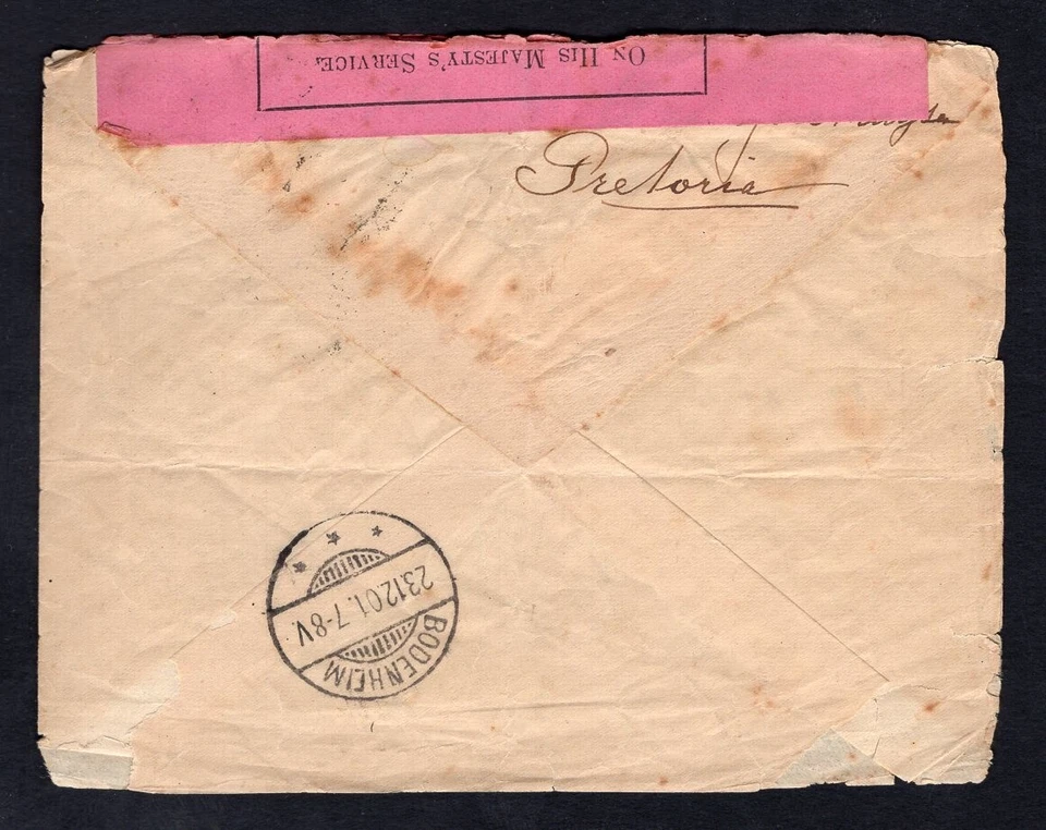 SOUTH AFRICA Boer War 1901 Censored Cover to Germany - Image 2 of 2