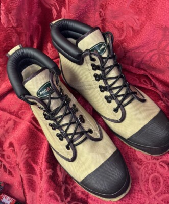 PROLINE Men s Nylon Wader Boots Sz 12 D, w/ Steel Shank, W285D Wading Shoes NWOT