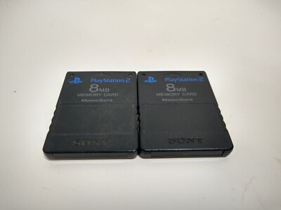 Lot De 20 Cartes Mémoire PS2 Sony 8MB – Rouge Clair – Occasion Bon état