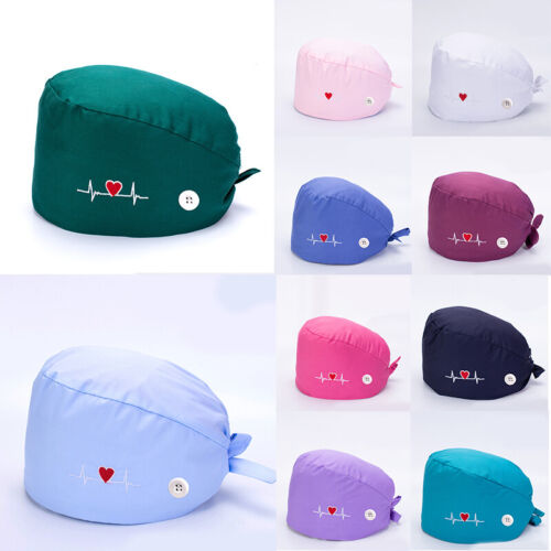 Unisex Nurse Doctor Hat Surgical Scrub Cap Medical Dentist Teeth Dental Cap UK - Picture 4 of 111